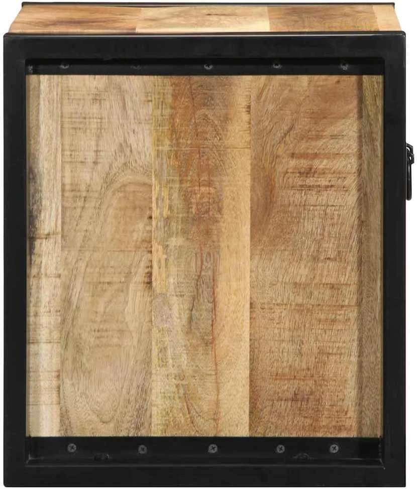 lovos spintelės 2 vnt 40x35x40cm masyvo neapdoroto medžio mango