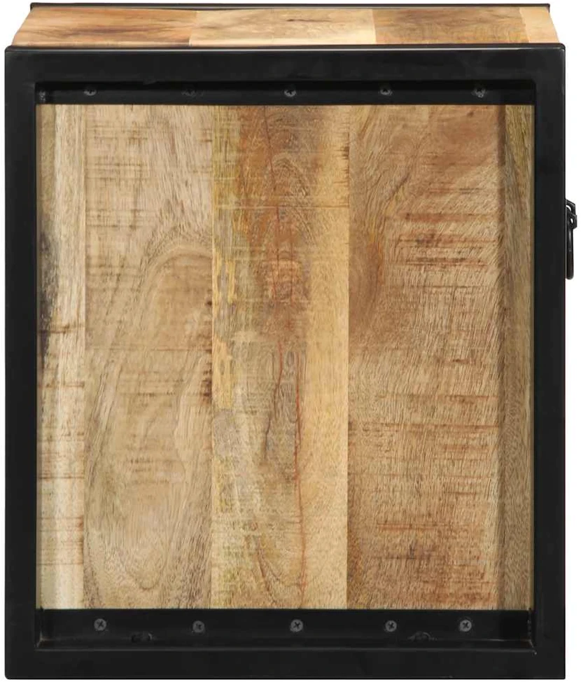 lovos spintelės 2 vnt 40x35x40cm masyvo neapdoroto medžio mango