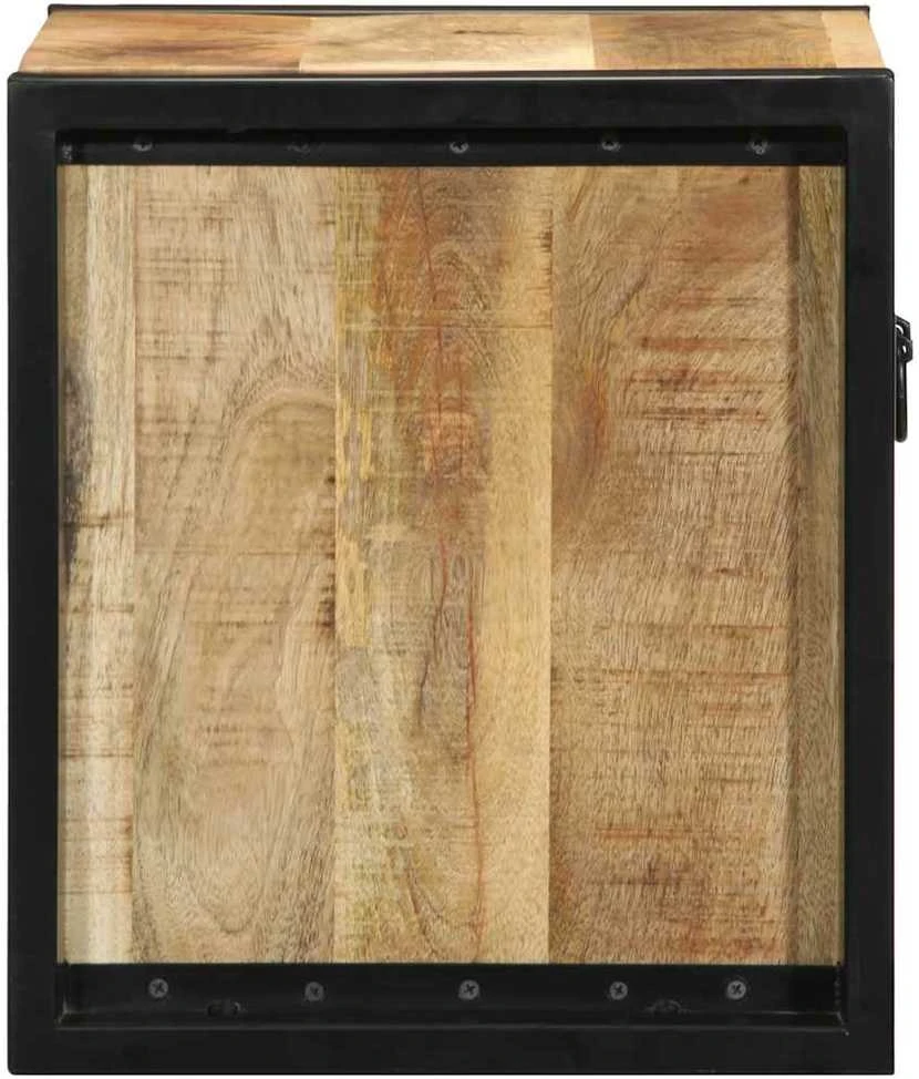 lovos spintelės 2 vnt 40x35x40cm masyvo neapdoroto medžio mango