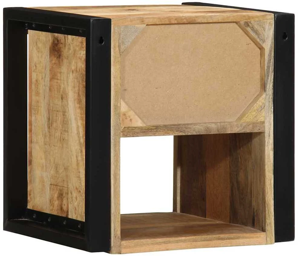 lovos spintelės 2 vnt 40x35x40cm masyvo neapdoroto medžio mango