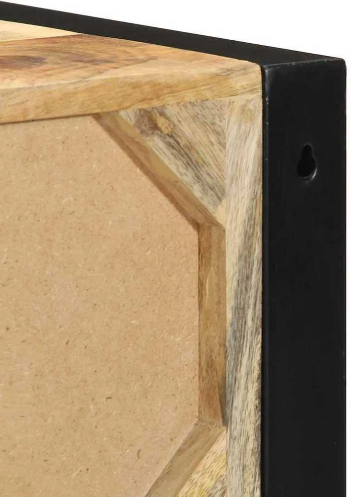 lovos spintelės 2 vnt 40x35x40cm masyvo neapdoroto medžio mango