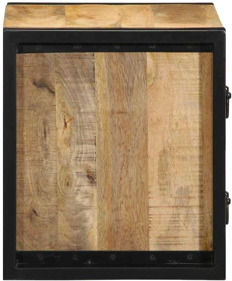 lovos spintelės 2 vnt 40x35x40cm masyvo neapdoroto medžio mango