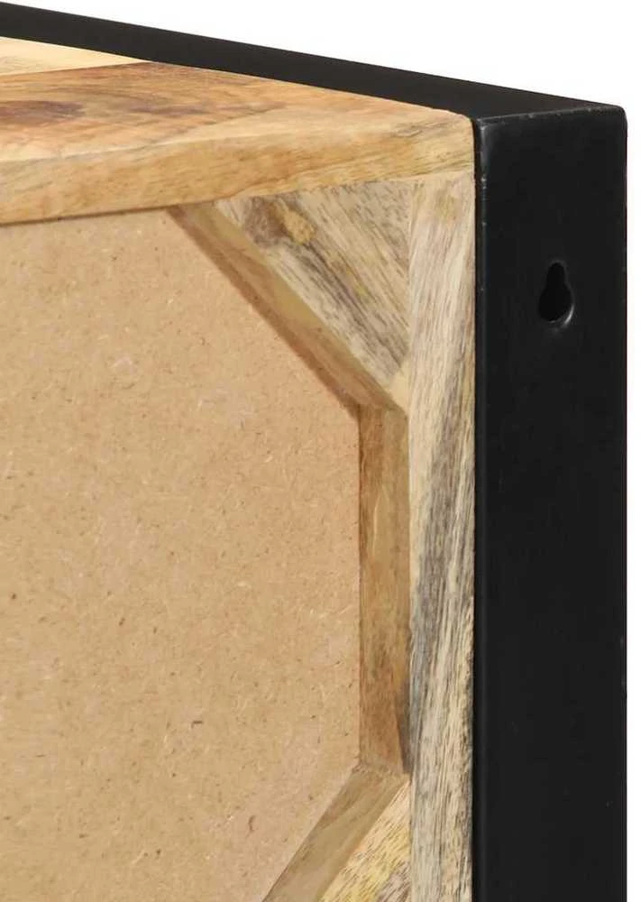 lovos spintelės 2 vnt 40x35x40cm masyvo neapdoroto medžio mango