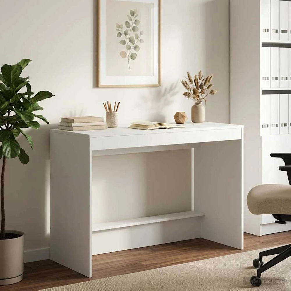 Lova Lovos stalas Balta Apdirbta mediena 100 x 45 x 75 cm