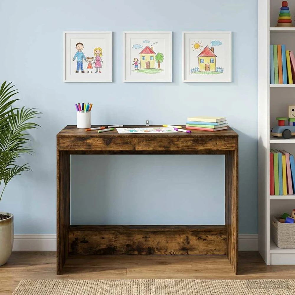 Lovos stalas Dūminio ąžuolo Apdirbta mediena 100 x 45 x 75 cm