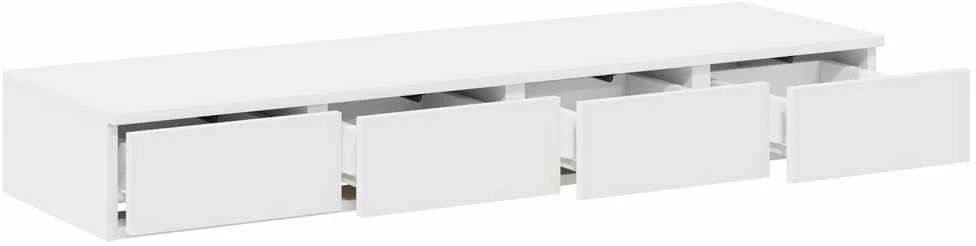 Lovos stalčiai Balta 120 x 36,5 x 16,5 cm Apdirbta mediena
