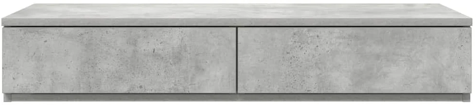 Lovos stalčiai Betono pilka 100 x 36,5 x 16,5 cm