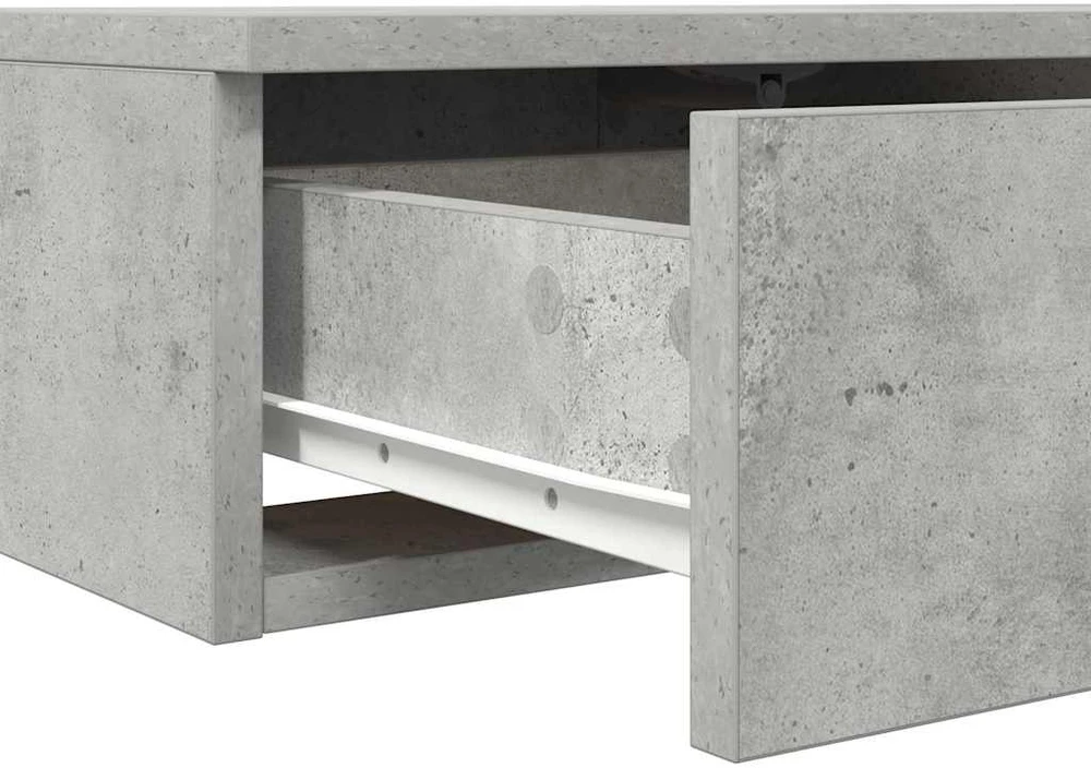 Lovos stalčiai Betono pilka 100 x 36,5 x 16,5 cm