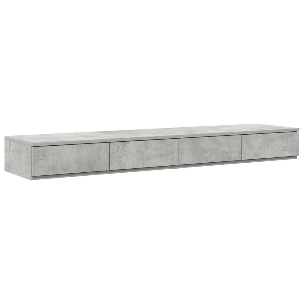 Lovos stalčiai Betono pilka 150 x 36,5 x 16,5 cm