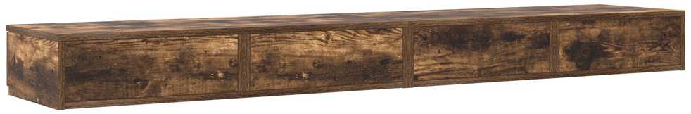 Lovos stalčiai su stalčių Rūkyta ąžuolas 180 x 36,5 x 16,5 cm