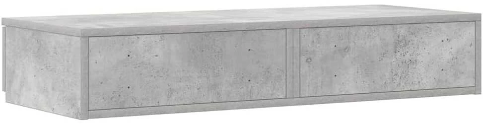 Lovos stalčiai Betono pilka 100 x 36,5 x 16,5 cm