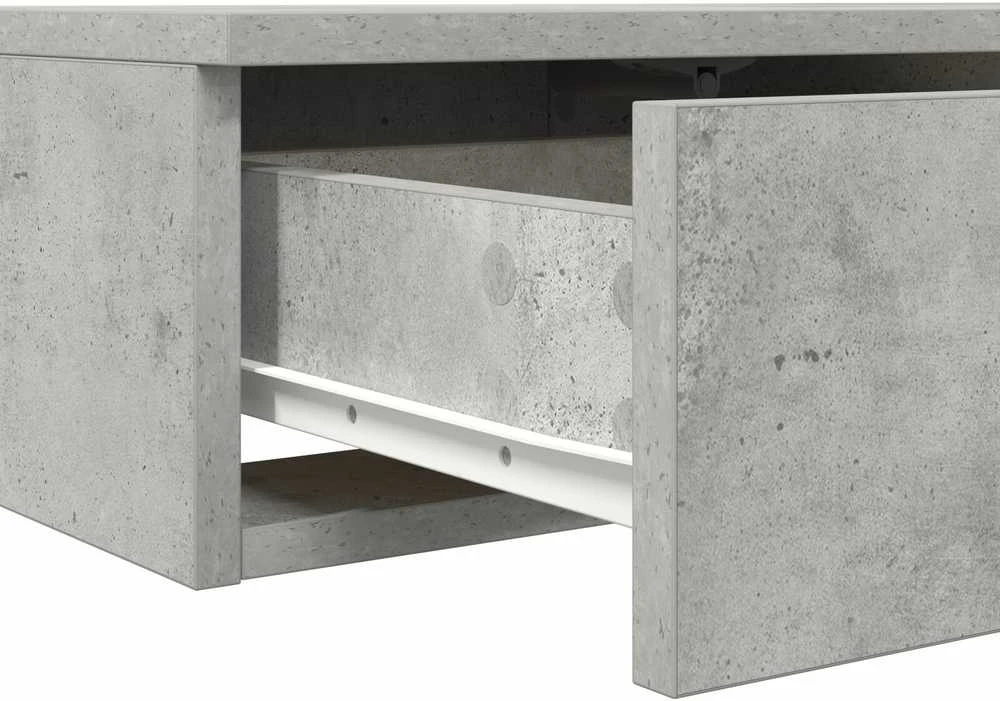 Lovos stalčiai Betono pilka 100 x 36,5 x 16,5 cm