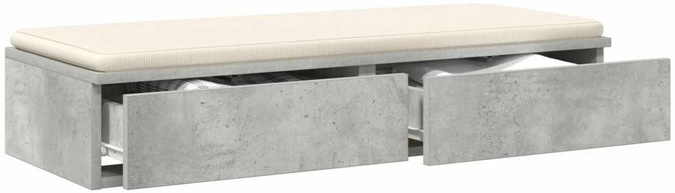 Lovos stalčiai Betono pilka 100 x 36,5 x 16,5 cm