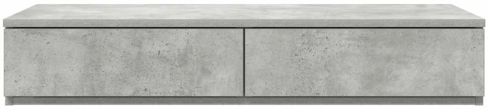 Lovos stalčiai Betono pilka 100 x 36,5 x 16,5 cm