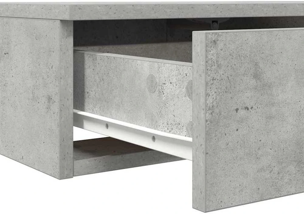 Lovos stalčiai Betono pilka 100 x 36,5 x 16,5 cm