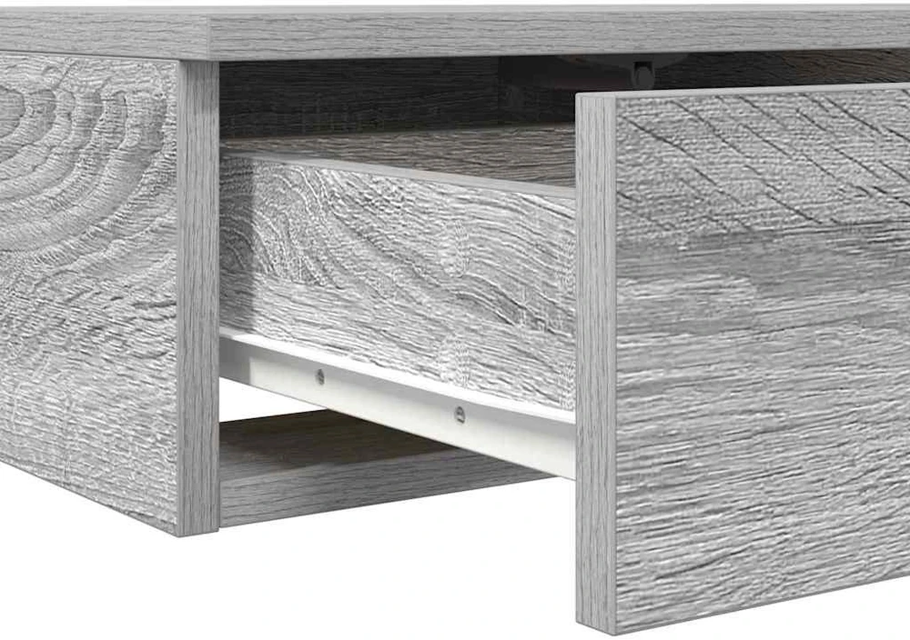 Lovos stalčiai Pilkas Sonoma 150 x 36,5 x 16,5 cm