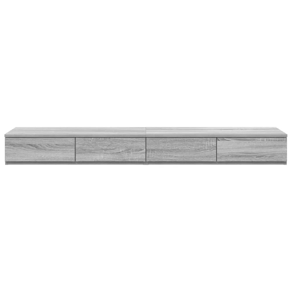 Lovos stalčiai Pilkas Sonoma 150 x 36,5 x 16,5 cm