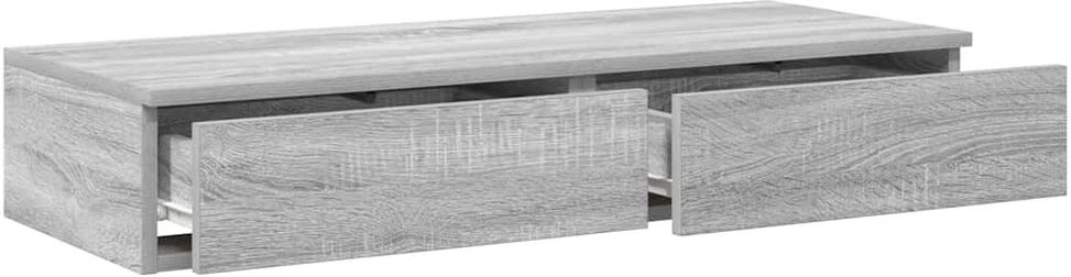 Lovos stalčiai Pilkas Sonoma 90 x 36,5 x 16,5 cm