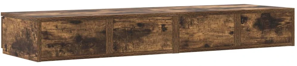 Lovos stalčiai Rūkyta ąžuolas 120 x 36,5 x 16,5 cm