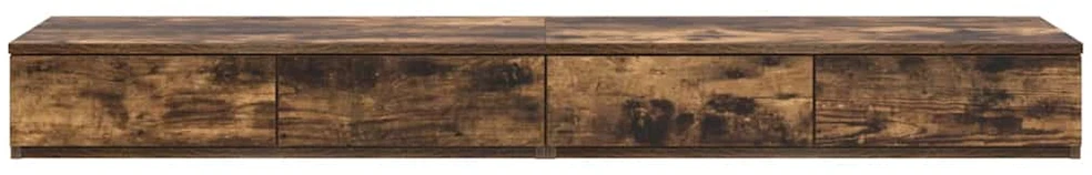 Lovos stalčiai Rūkyta ąžuolas 160 x 36,5 x 16,5 cm
