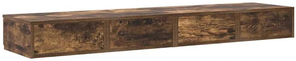Lovos stalčiai Rūkyta ąžuolas 150 x 36,5 x 16,5 cm