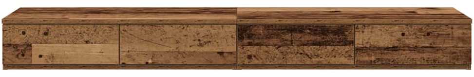Lovos stalčiai su stalčių Senas medis 160 x 36,5 x 16,5 cm