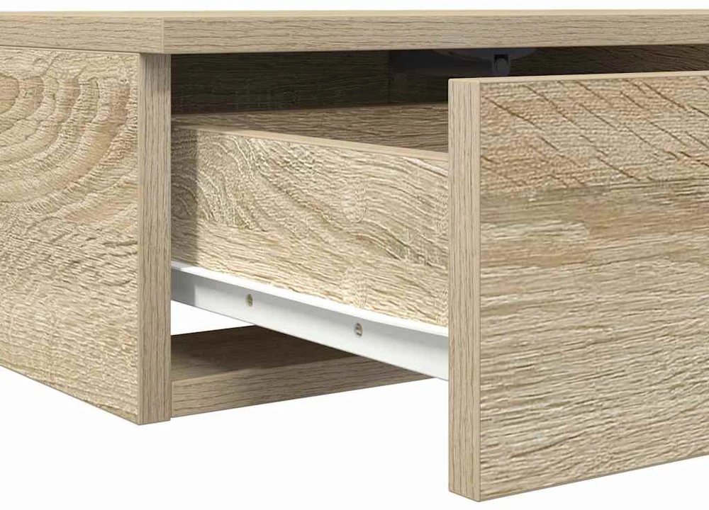 Lovos stalčiai su stalčių Sonoma ąžuolas 80 x 36,5 x 16,5 cm