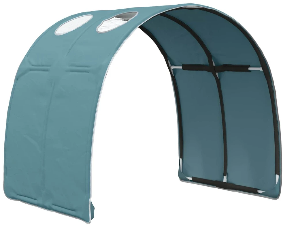 Lovos tunelis 2 vnt. Šviesiai mėlyna Poliesteris