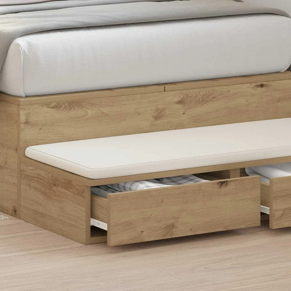 Lovos stalčiai Amatininkų ąžuolas 100 x 36,5 x 16,5 cm