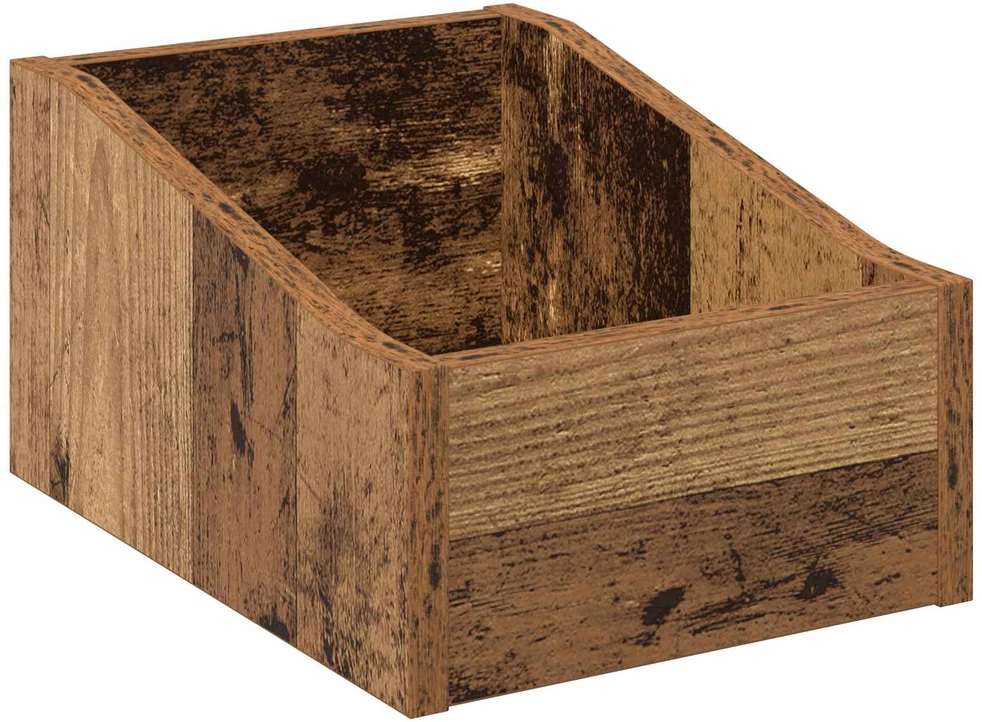 LP įrašų dėžutė 2 vnt. Sendintos medienos 23 x 33 x 16 cm