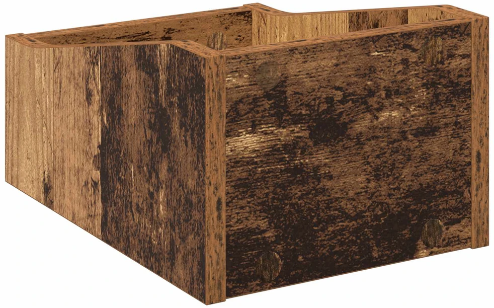 LP įrašų dėžutė 2 vnt. Sendintos medienos 23 x 33 x 16 cm