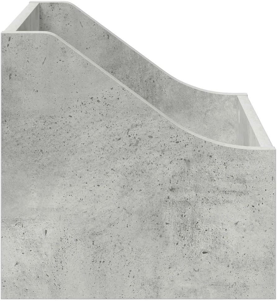 LP įrašų dėžutė 2 vnt. Betono pilka 37 x 33 x 32 cm