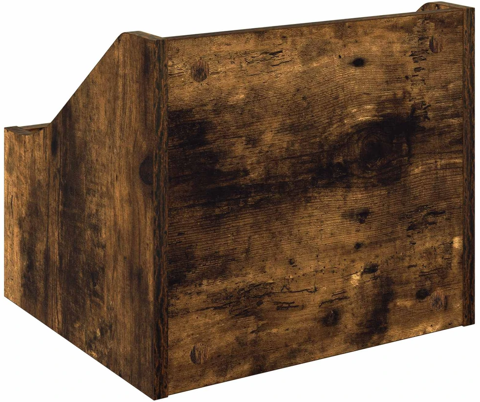 LP įrašų dėžutė 2 vnt. Dūminio ąžuolo 37 x 33 x 32 cm