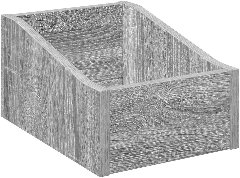 LP įrašų dėžutė 2 vnt. Pilka Sonoma 23 x 33 x 16 cm