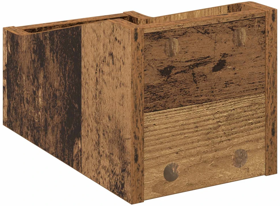 LP įrašų dėžutė Ąžuolo mediena 18 x 32 x 18 cm Apdirbta mediena