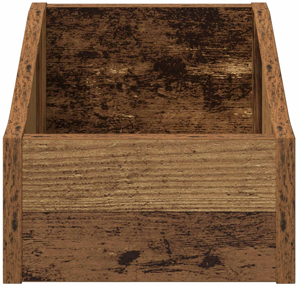 LP įrašų dėžutė Sendintos medienos 23 x 33 x 16 cm