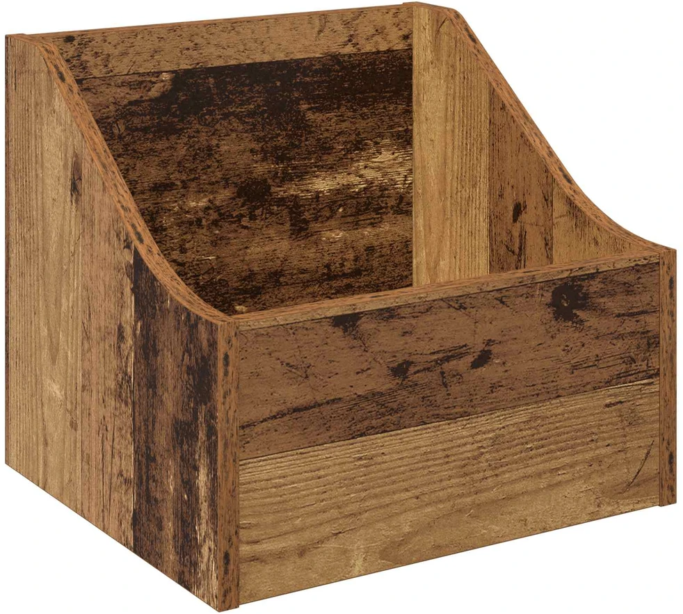 LP įrašų dėžutė Ąžuolo mediena 37 x 33 x 32 cm Apdirbta mediena