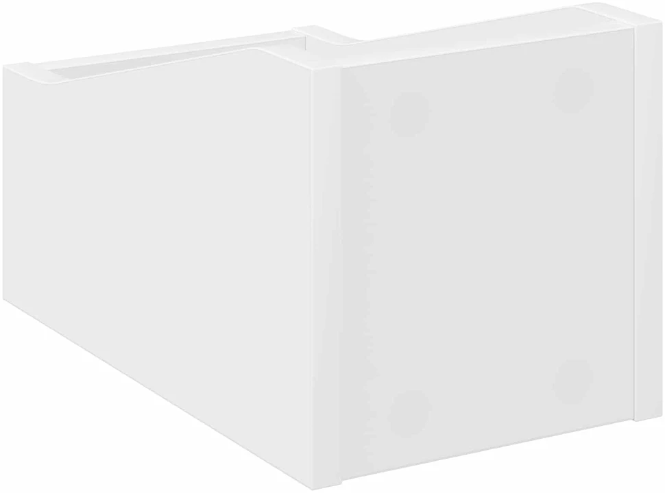 LP įrašų dėžutė Balta 18 x 32 x 18 cm Apdirbta mediena