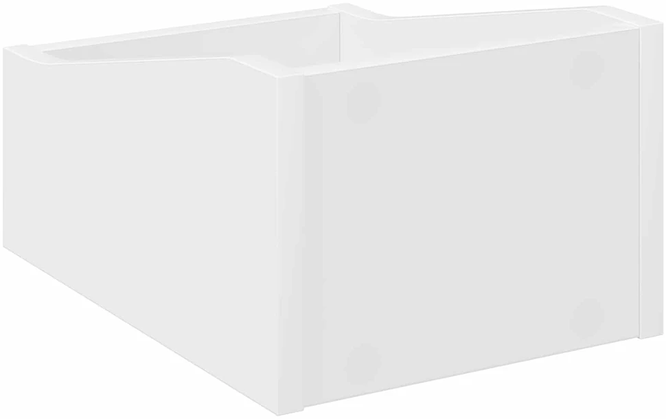 LP įrašų dėžutė Balta 23 x 33 x 16 cm Apdirbta mediena