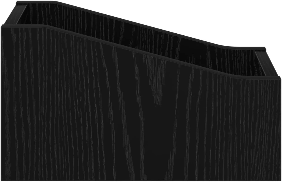 LP įrašų dėžutė Juodojo ąžuolo 18 x 32 x 18 cm Apdirbta mediena