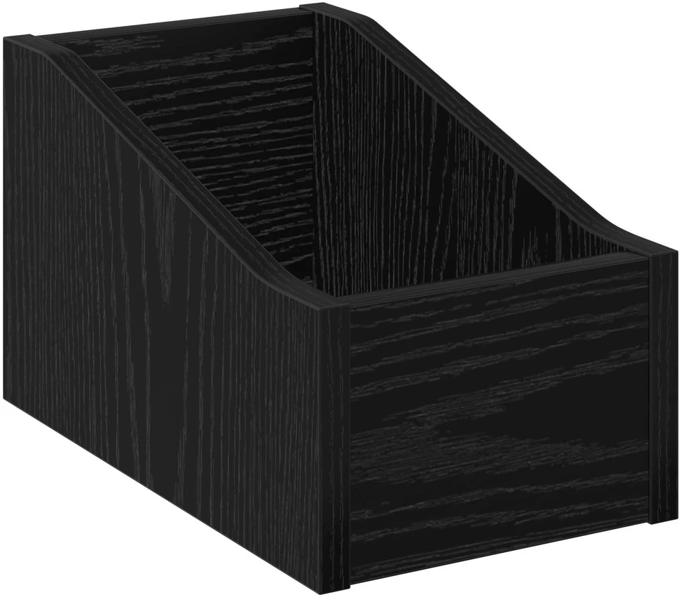 LP įrašų dėžutė Juodojo ąžuolo 18 x 32 x 18 cm Apdirbta mediena