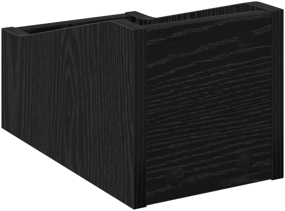 LP įrašų dėžutė Juodojo ąžuolo 18 x 32 x 18 cm Apdirbta mediena