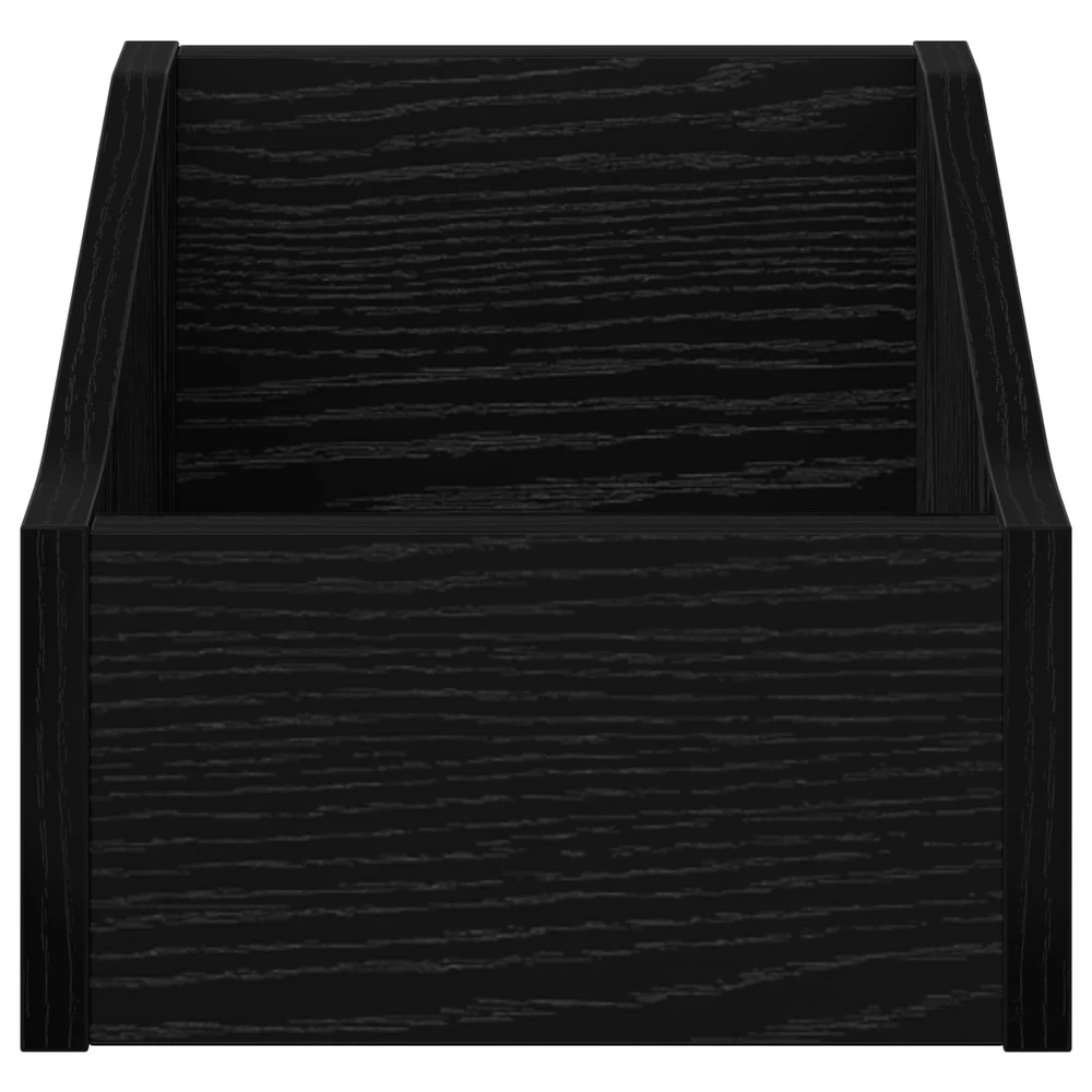 LP įrašų dėžutė Juodojo ąžuolo 23 x 33 x 16 cm Apdirbta mediena