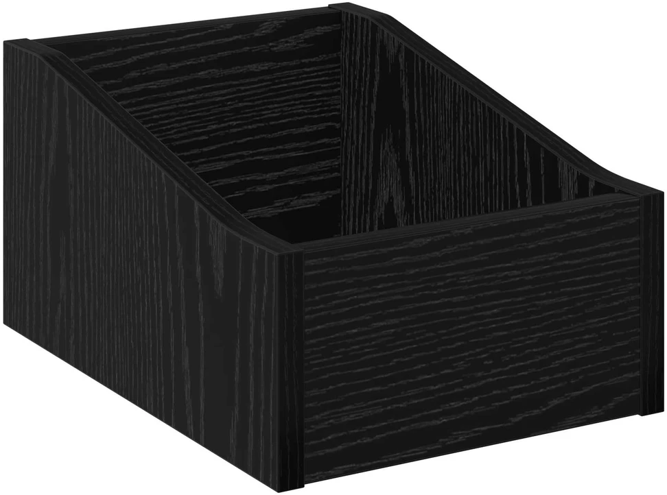 LP įrašų dėžutė Juodojo ąžuolo 23 x 33 x 16 cm Apdirbta mediena