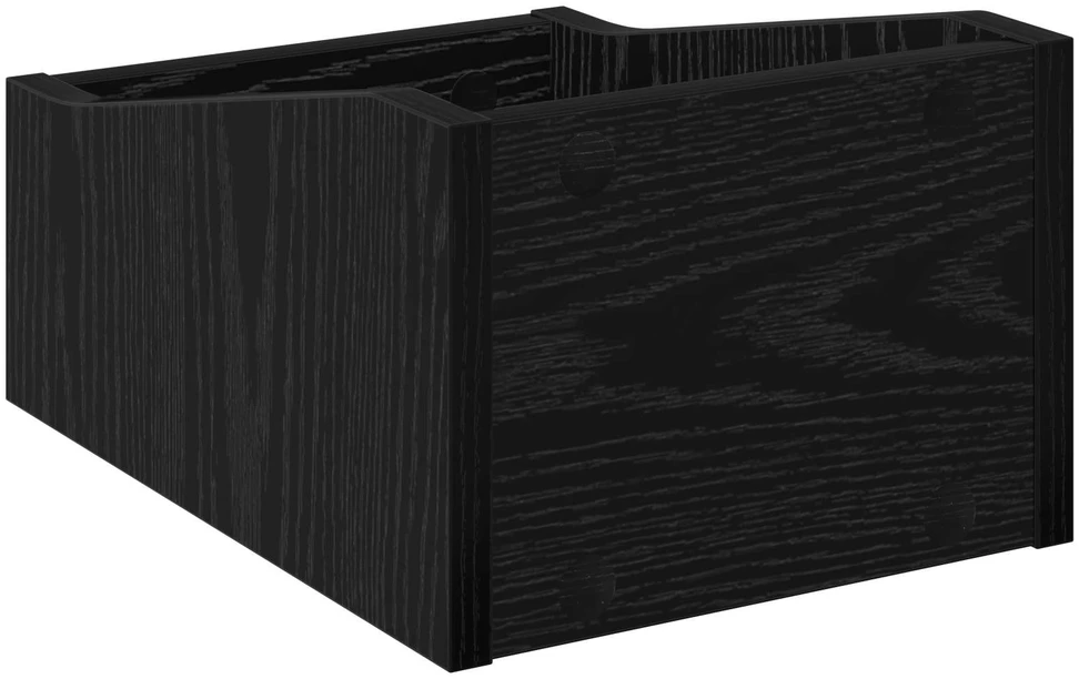 LP įrašų dėžutė Juodojo ąžuolo 23 x 33 x 16 cm Apdirbta mediena