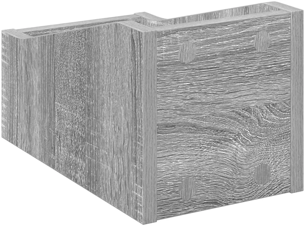 LP įrašų dėžutė Pilka Sonoma 18 x 32 x 18 cm Apdirbta mediena