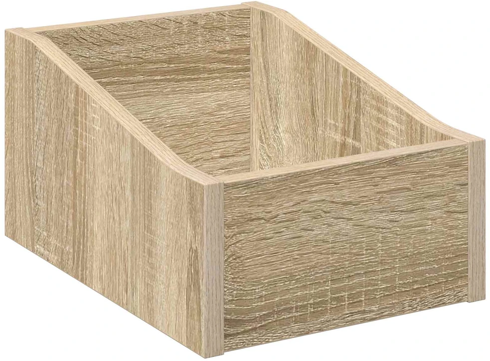 LP įrašų dėžutė Sonoma ąžuolas 23 x 33 x 16 cm Apdirbta mediena
