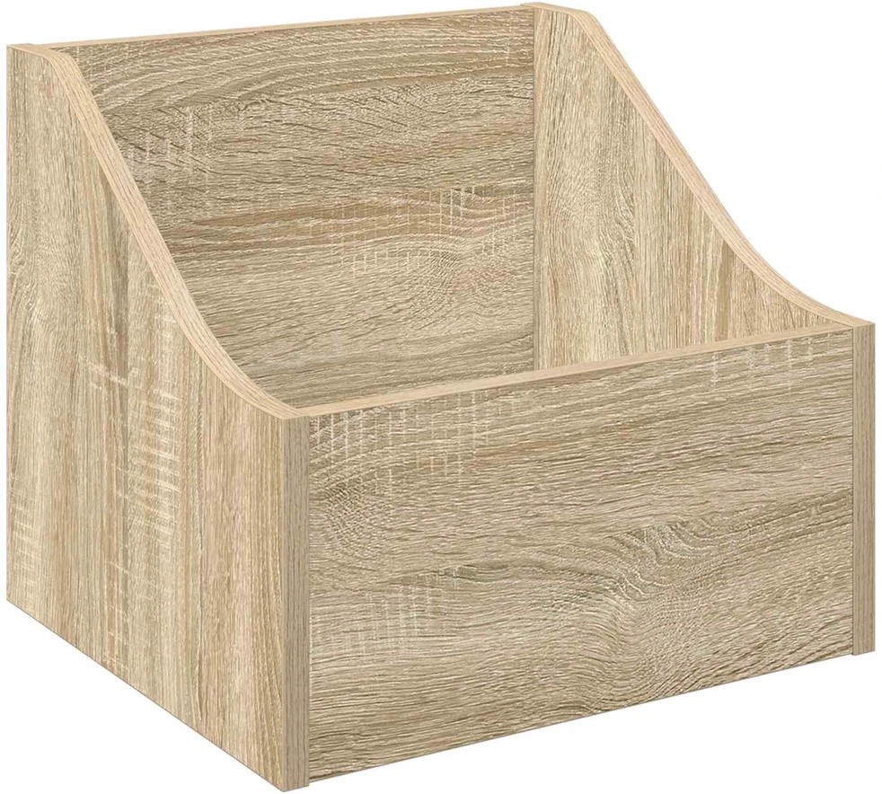 LP įrašų dėžutė Sonoma ąžuolas 37 x 33 x 32 cm Apdirbta mediena