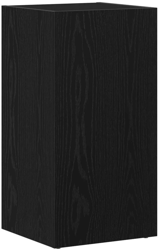 LP laikymo dėžė juodas ąžuolas 71x34x36 cm inžinerinė mediena