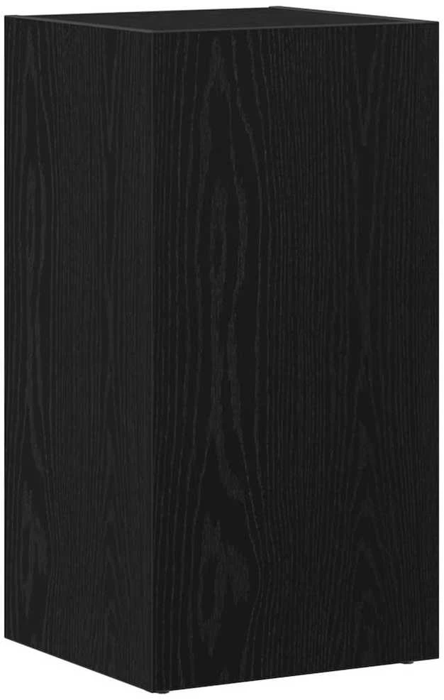 LP laikymo dėžė juodas ąžuolas 71x34x36 cm inžinerinė mediena